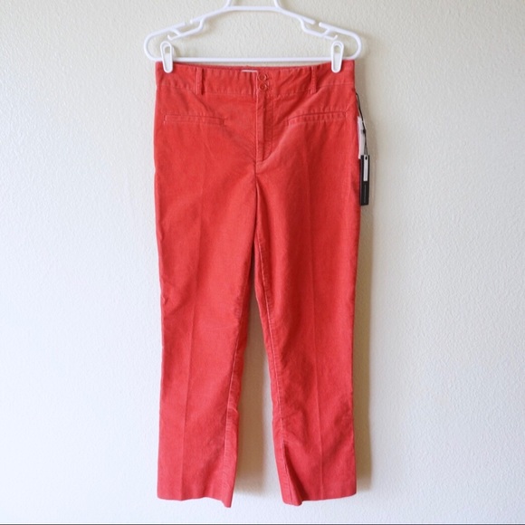 NWT Anthropologie Corduroy Cropped Flare Trousers - Picture 2 of 4
